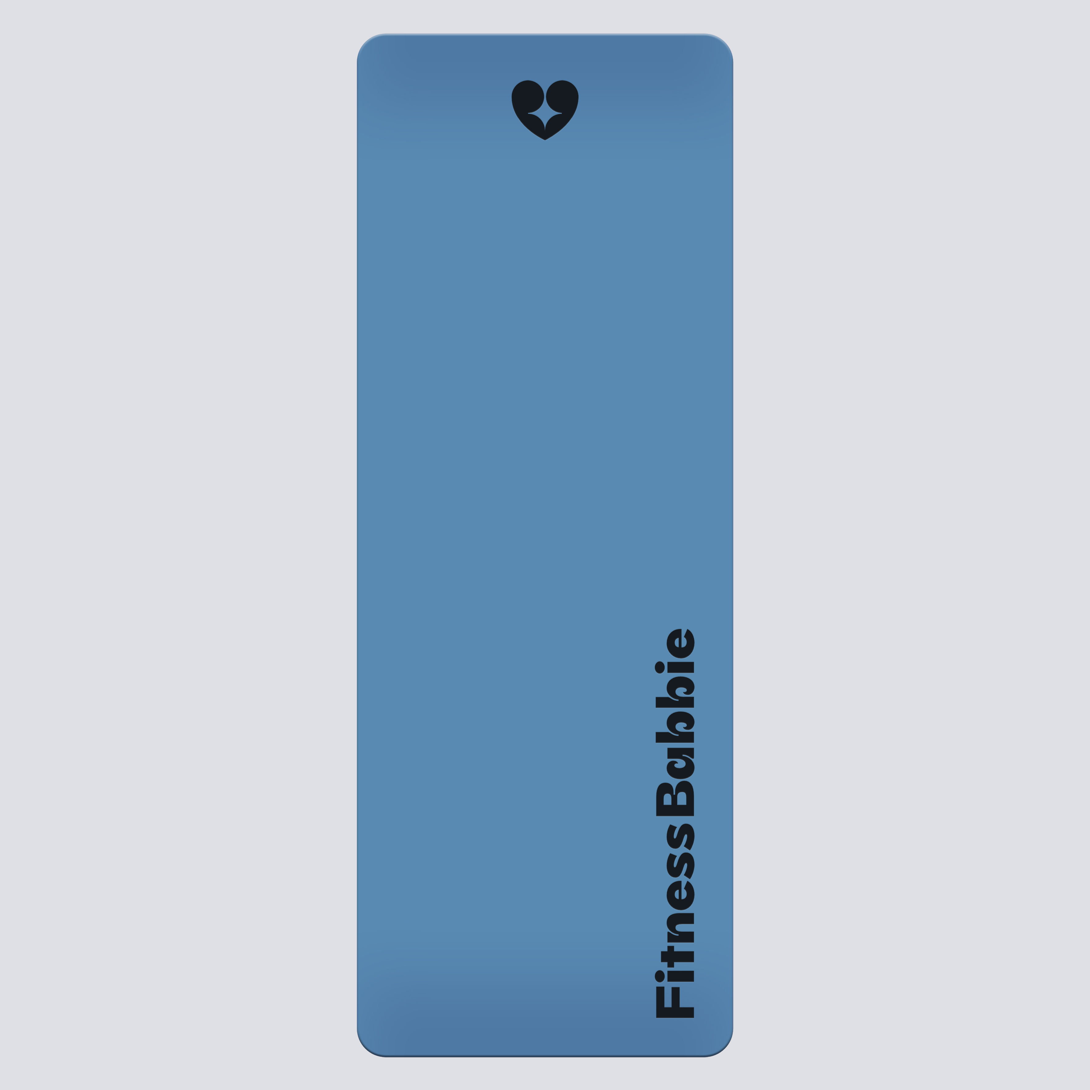 Премиум коврик FitBabbie, Темно-голубой